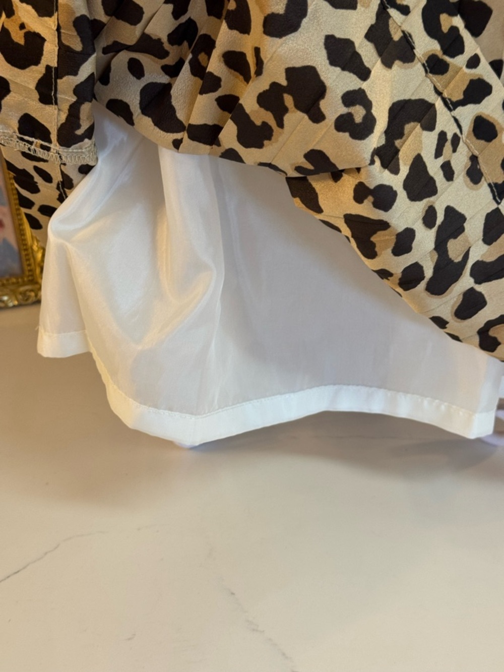 🤎🖤 JANIE AND JACK SILK PLEATED CHEETAH PRINT DRESS SIZE 2T! - Picture 11 of 11